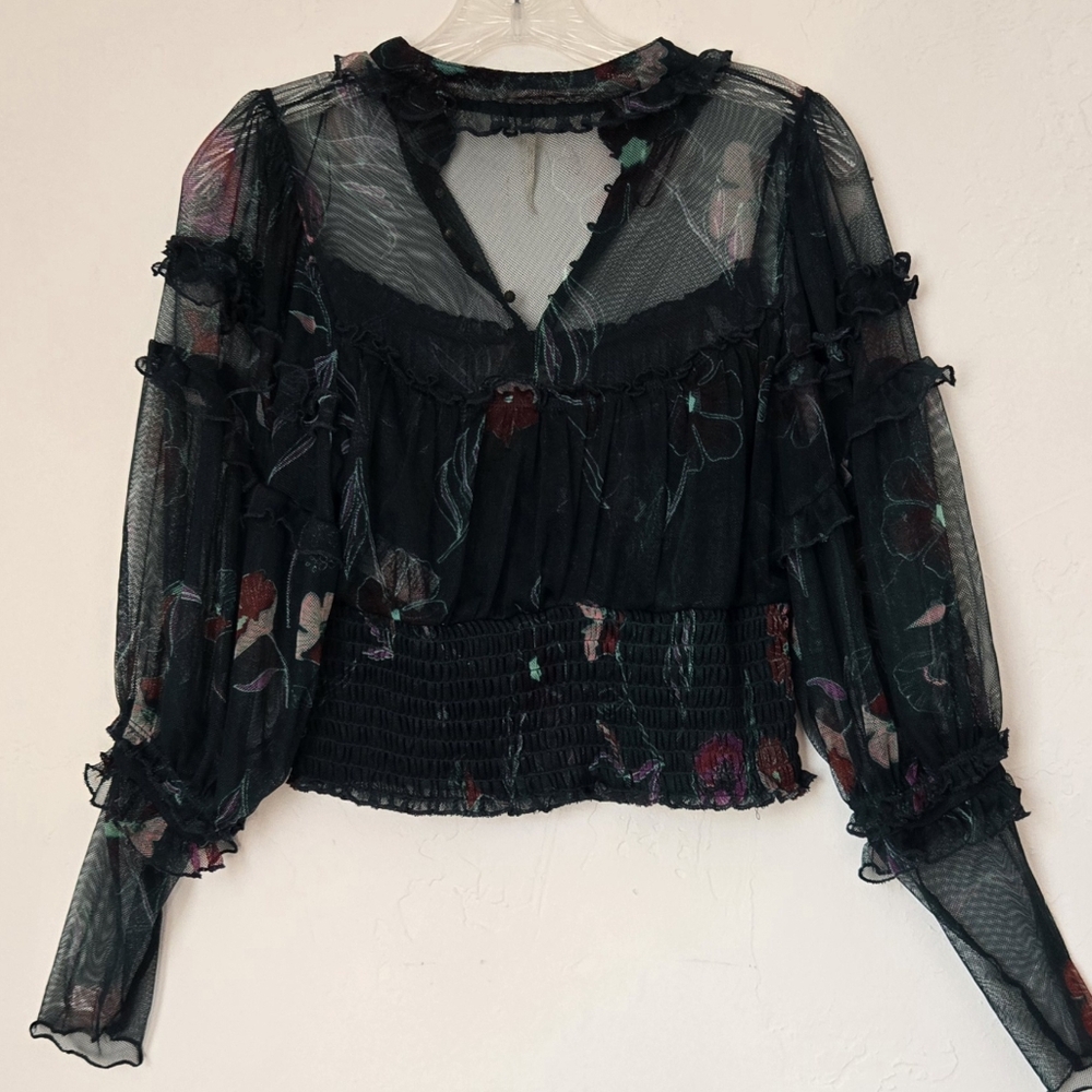 Free People Time For Shine Top Sz S - Picture 4 of 5